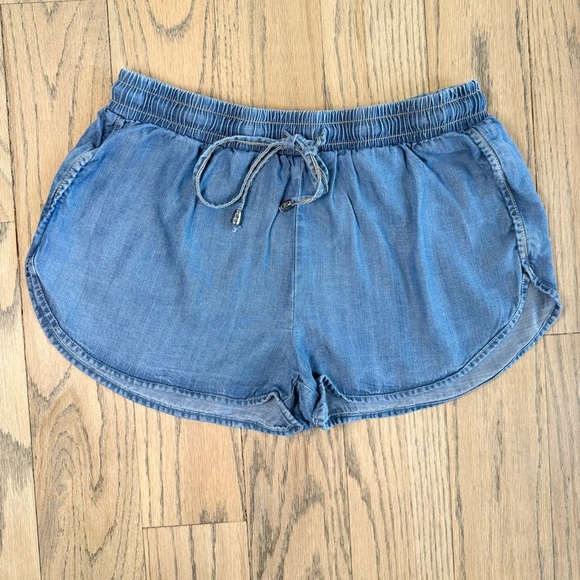 Lovestitch Women’s Tencel Blue Pull-On Casual Wear Drawstring Shorts Size Small - Picture 1 of 7